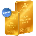 Bundling Nellava Bullion Gold Bar 100g + 10g Gold Bar