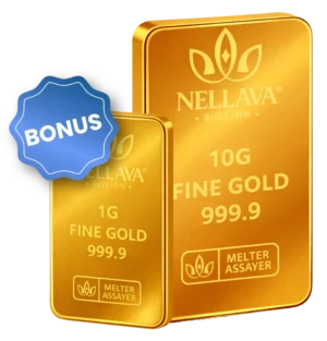 Bundling Nellava Bullion Gold Bar 10g + 1g Gold Bar