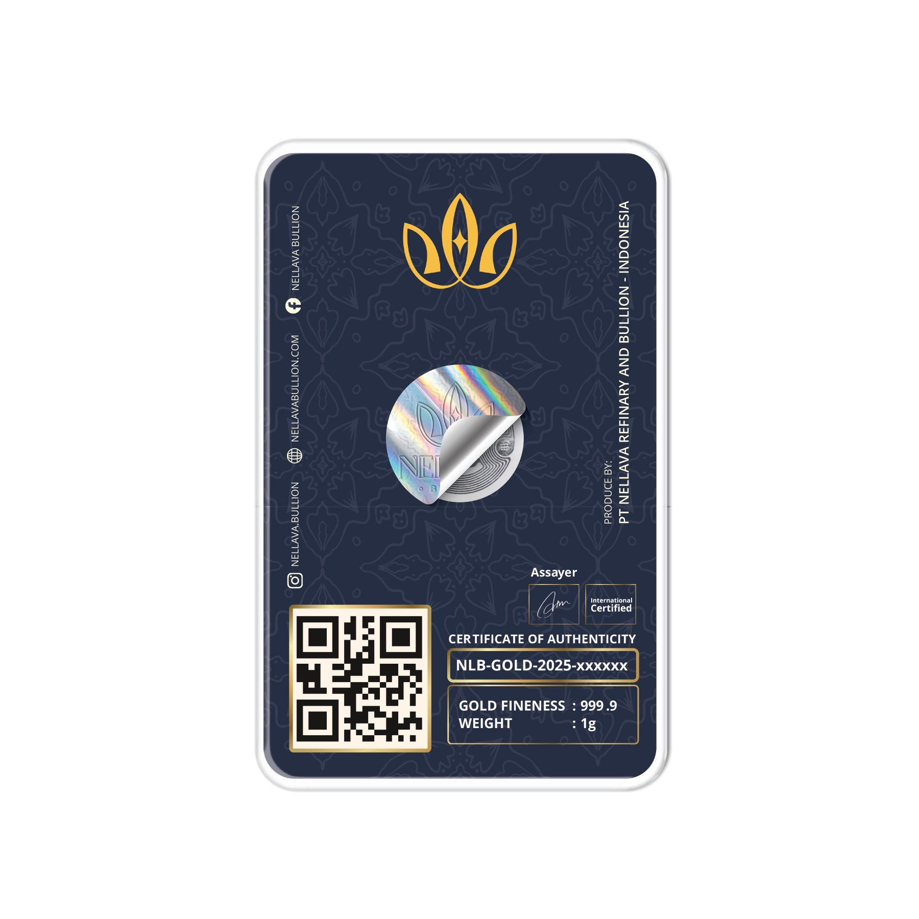 Nellava Bullion Gold Bar 1g - Image 2