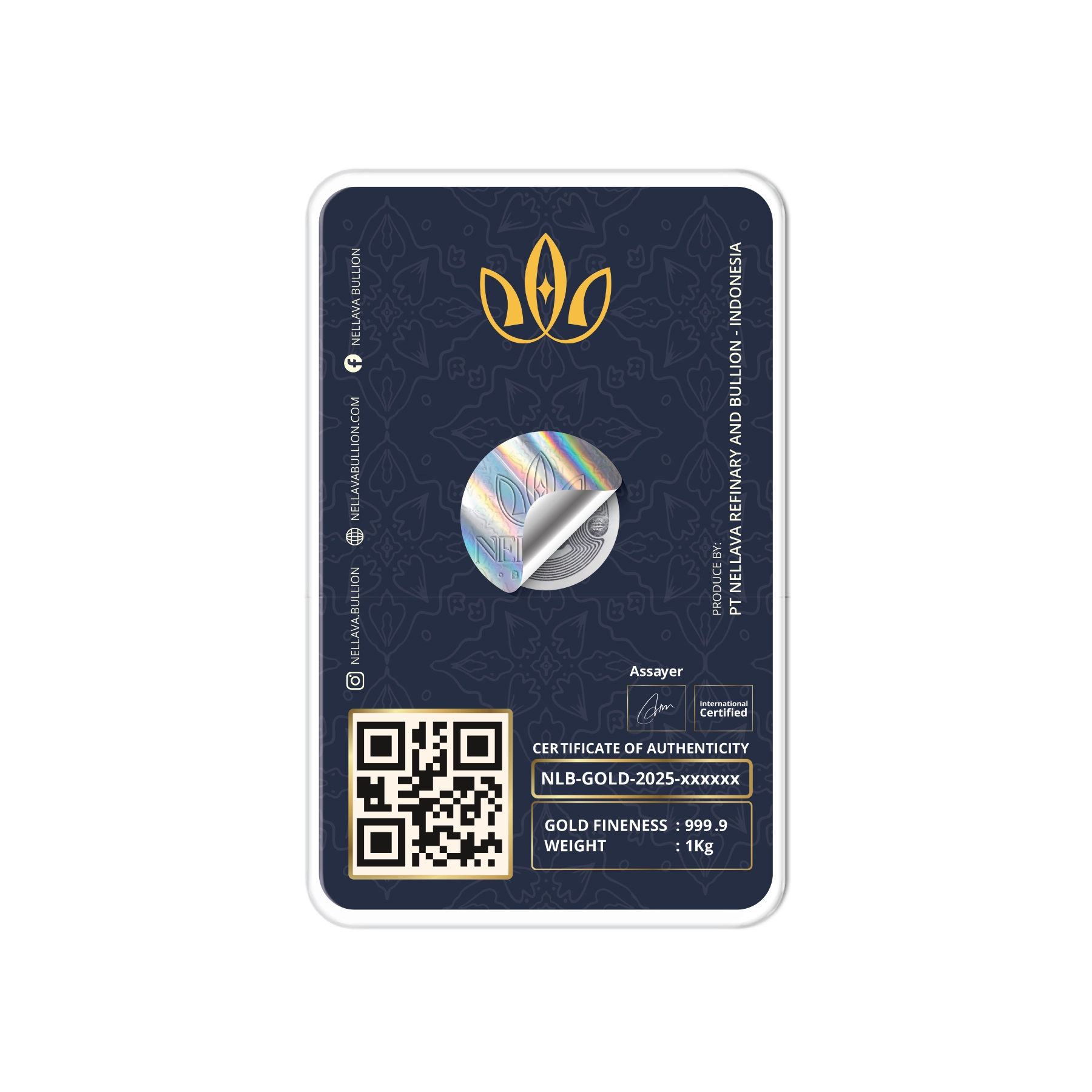 Nellava Bullion Gold Bar 1 Kilo - Image 2