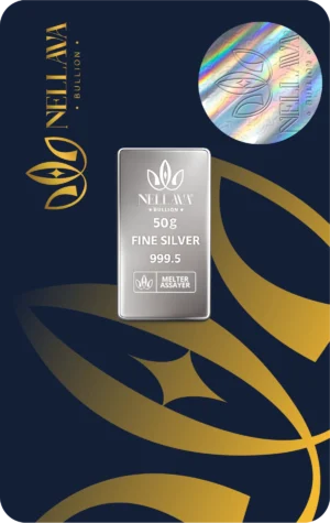 Nellava Bullion Silver Bar 50g
