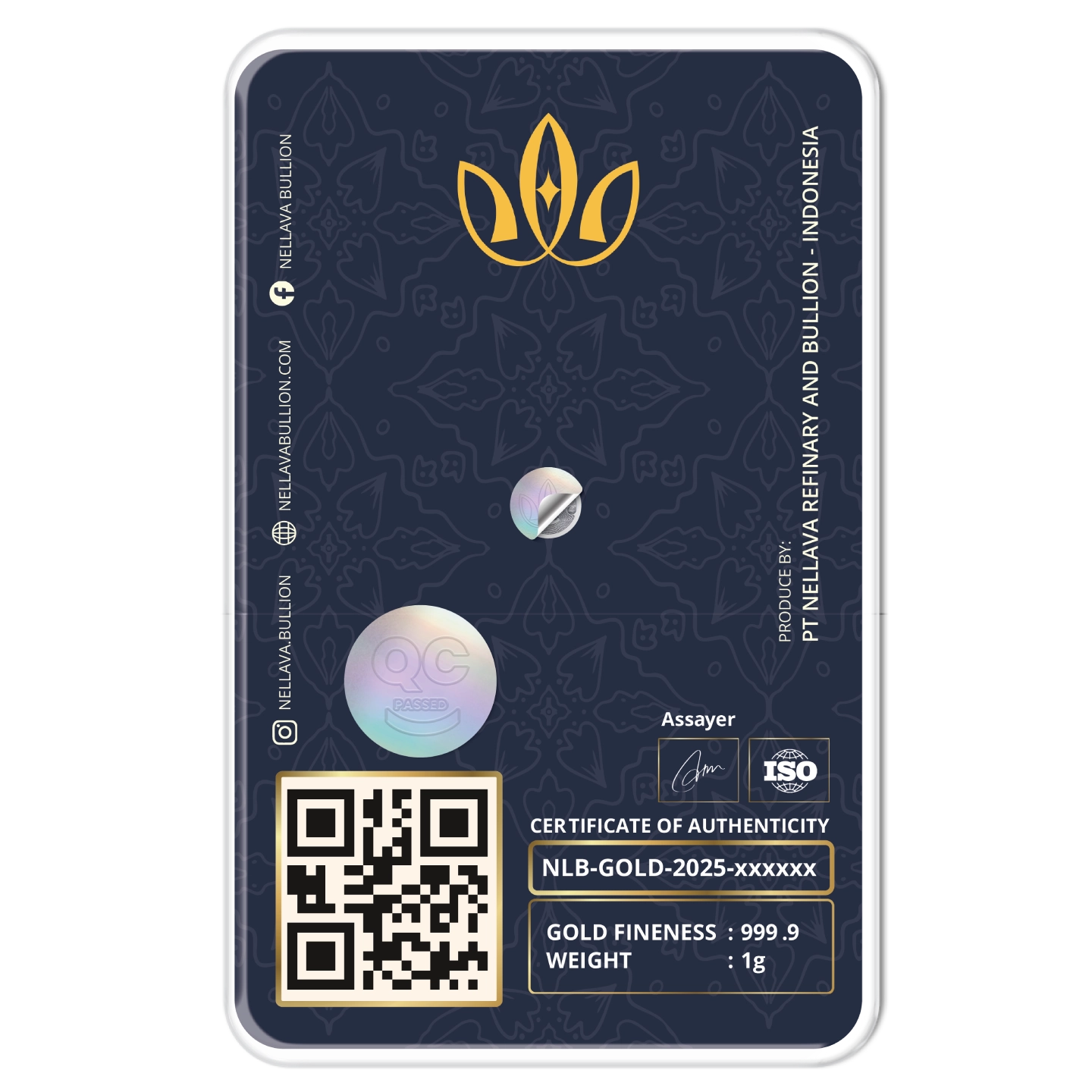 Nellava Bullion Gold Bar 1g - Image 2