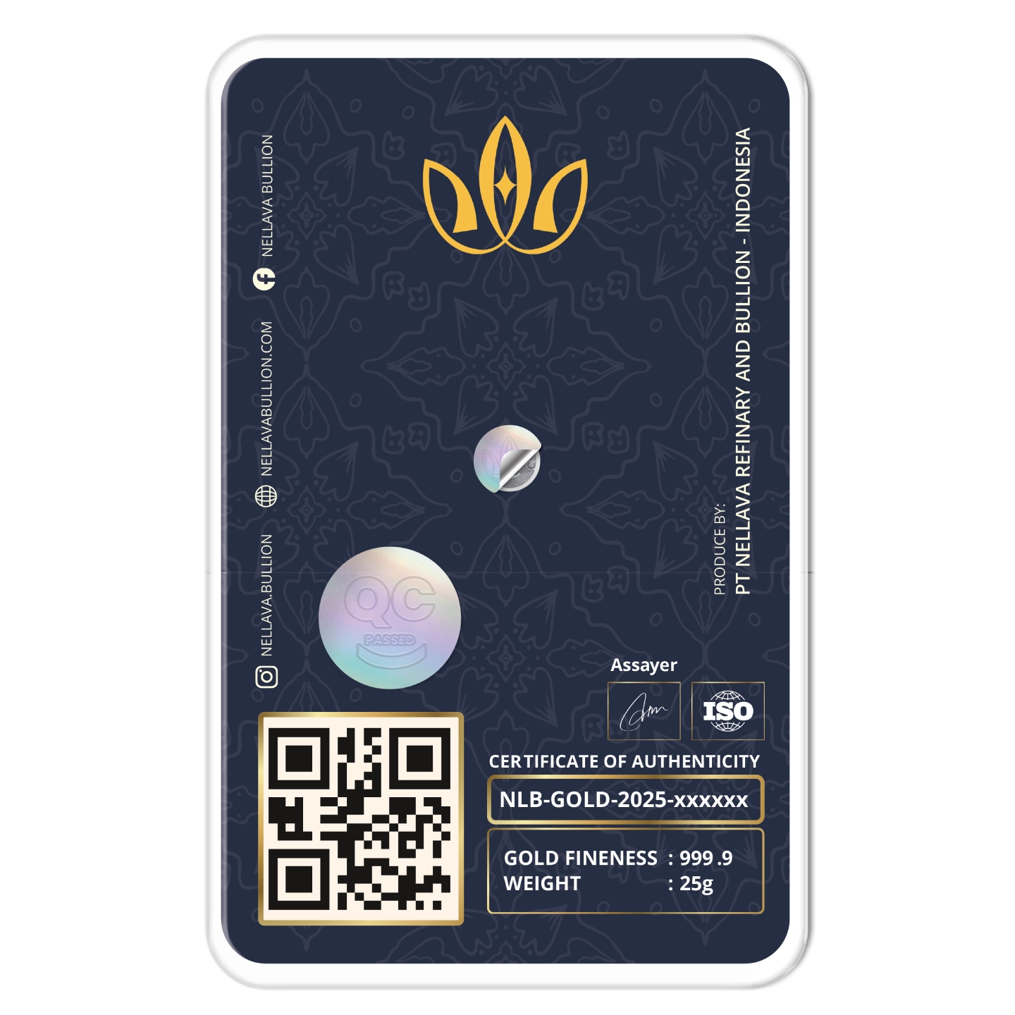 Nellava Bullion Gold Bar 25g - Image 2