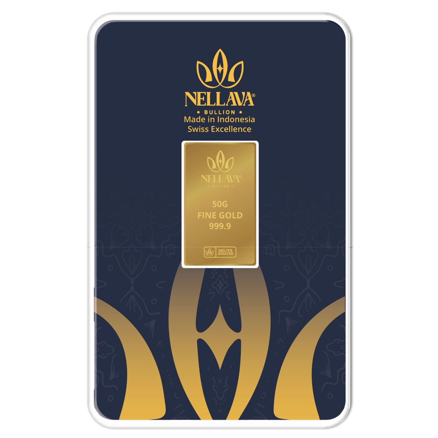 Nellava Bullion Gold Bar 50g