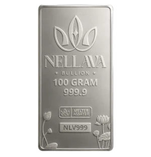 Nellava Bullion Silver Bar 100g Kadar 999.9