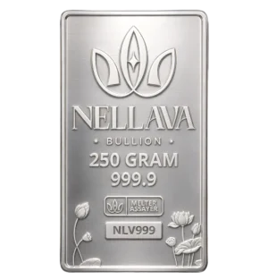 Nellava Bullion Silver Bar 250g Kadar 999.9