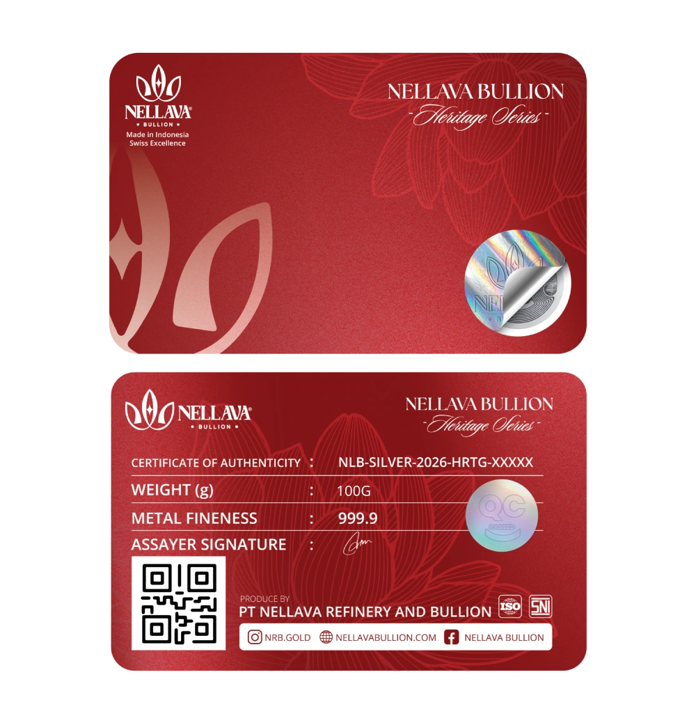 Nellava Bullion Silver Bar 100g Kadar 999.9 - Image 2