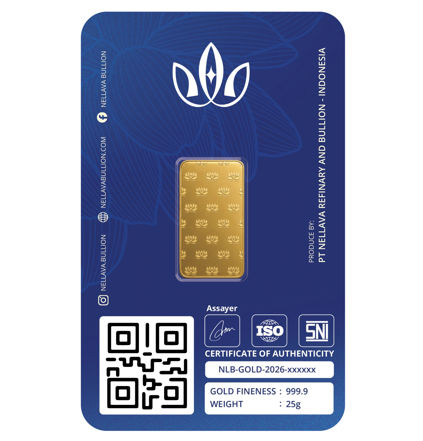 Nellava Bullion Gold Bar 25g - Image 2