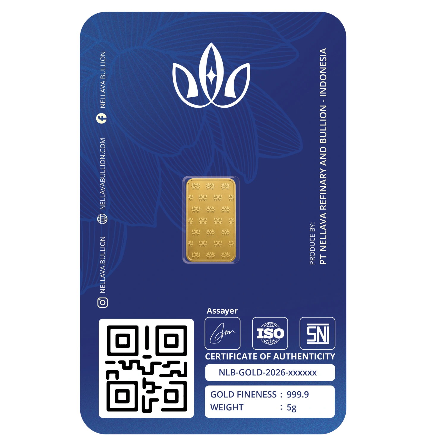 Nellava Bullion Gold Bar 5g - Image 2